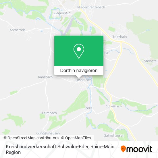 Kreishandwerkerschaft Schwalm-Eder Karte