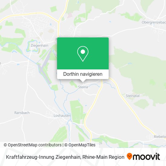Kraftfahrzeug-Innung Ziegenhain Karte
