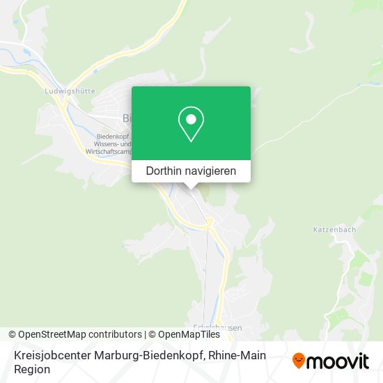 Kreisjobcenter Marburg-Biedenkopf Karte