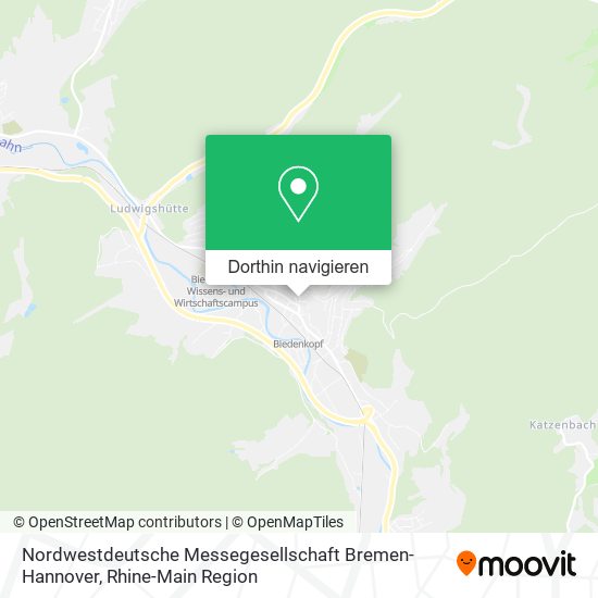 Nordwestdeutsche Messegesellschaft Bremen-Hannover Karte