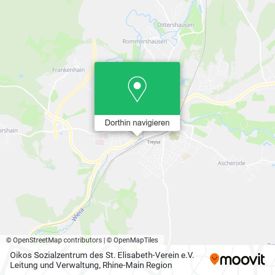 Oikos Sozialzentrum des St. Elisabeth-Verein e.V. Leitung und Verwaltung Karte