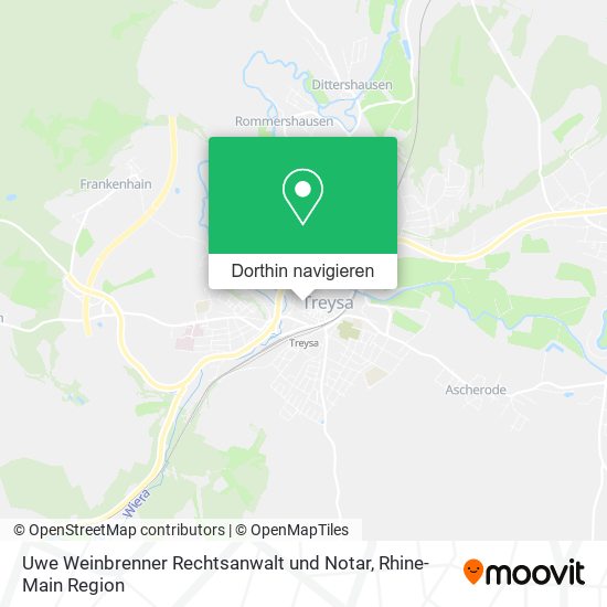 Uwe Weinbrenner Rechtsanwalt und Notar Karte