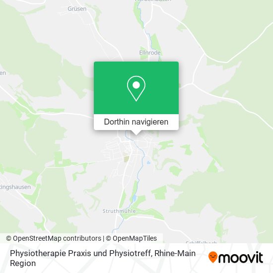 Physiotherapie Praxis und Physiotreff Karte