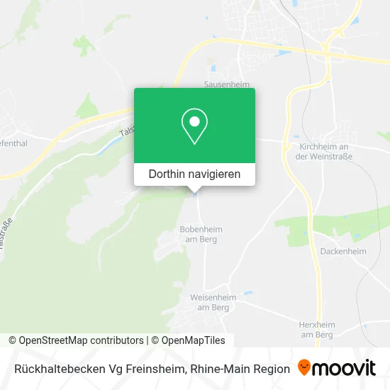 Rückhaltebecken Vg Freinsheim Karte