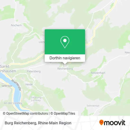 Burg Reichenberg Karte