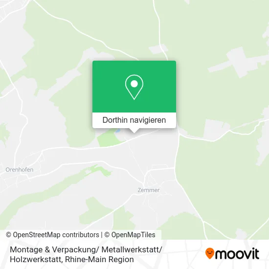 Montage & Verpackung/ Metallwerkstatt/ Holzwerkstatt Karte