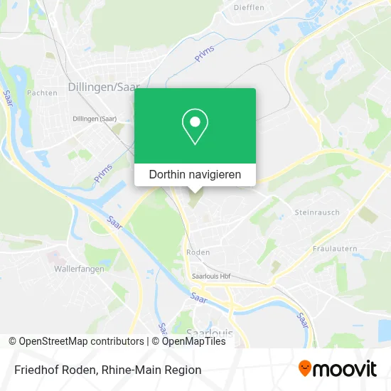 Friedhof Roden Karte