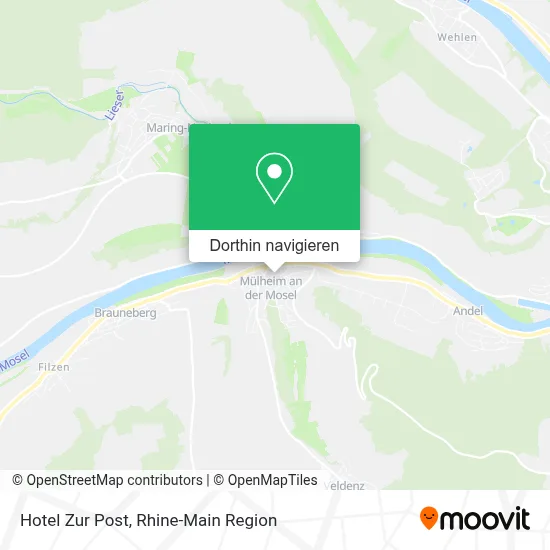 Hotel Zur Post Karte