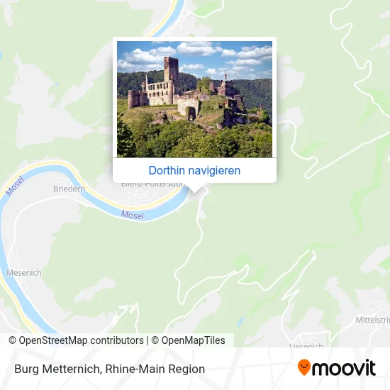 Burg Metternich Karte