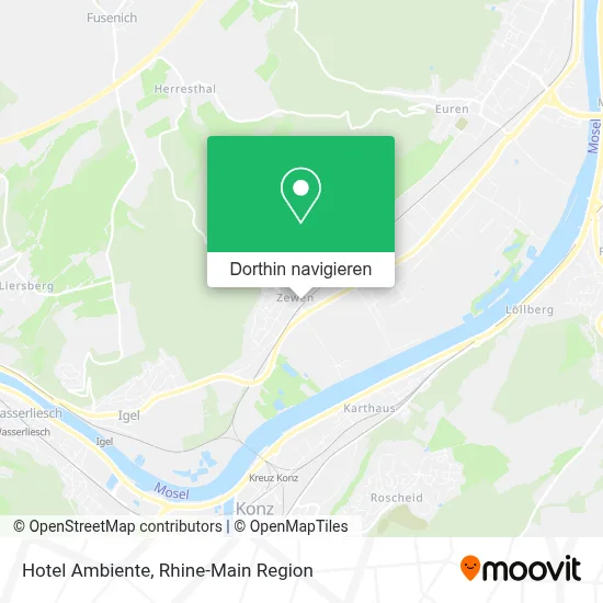 Hotel Ambiente Karte