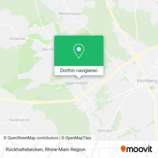 Rückhaltebecken Karte