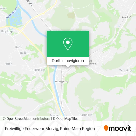 Freiwillige Feuerwehr Merzig Karte