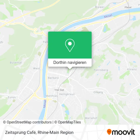 Zeitsprung Café Karte