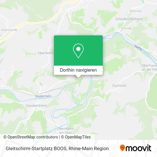 Gleitschirm-Startplatz BOOS Karte