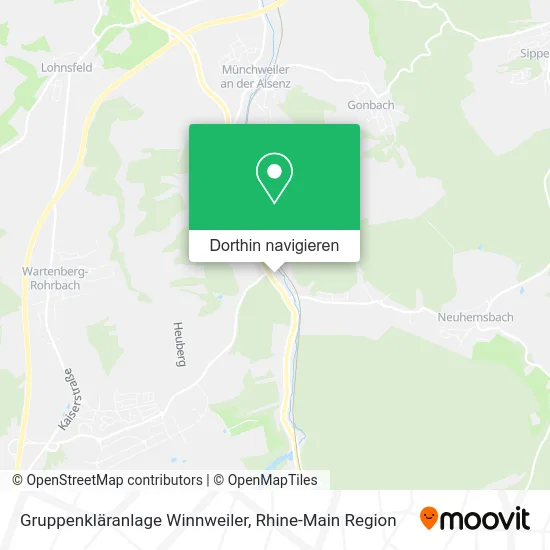 Gruppenkläranlage Winnweiler Karte