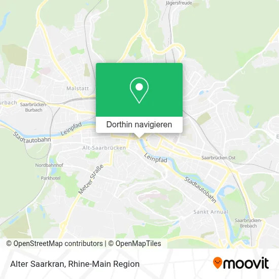 Alter Saarkran Karte