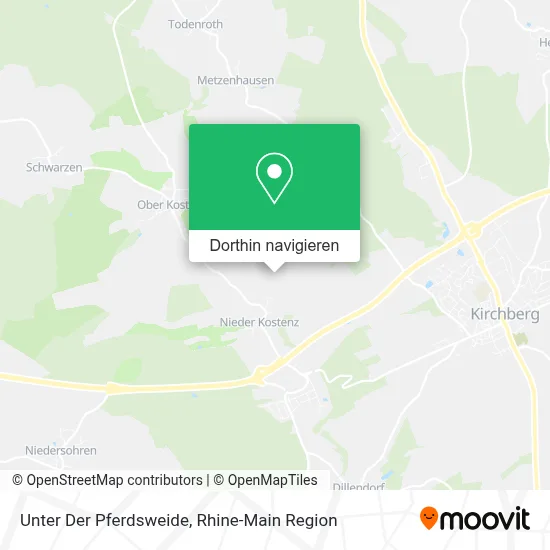 Unter Der Pferdsweide Karte