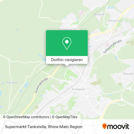 Supermarkt-Tankstelle Karte