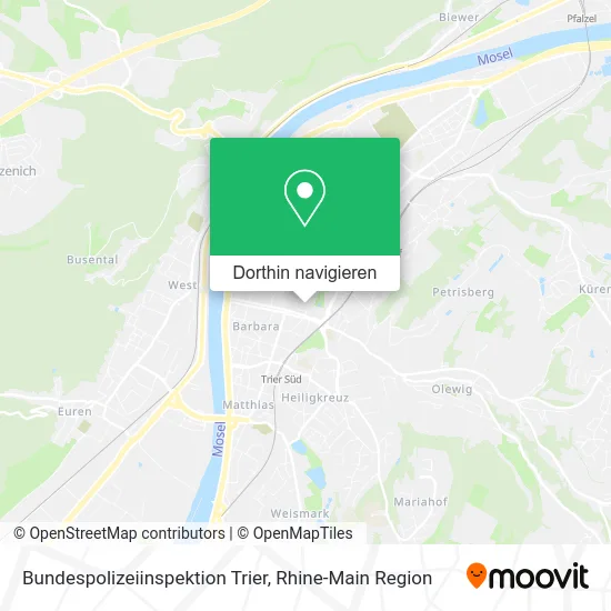 Bundespolizeiinspektion Trier Karte