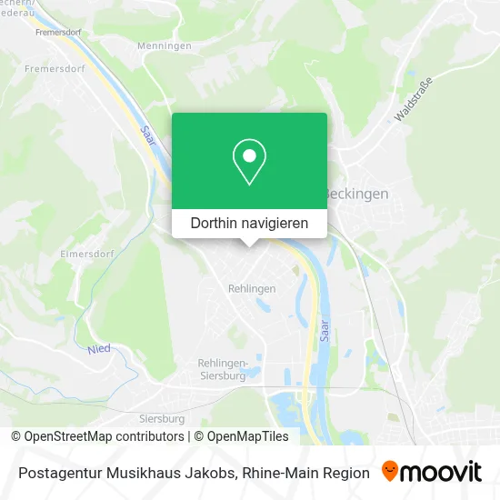 Postagentur Musikhaus Jakobs Karte