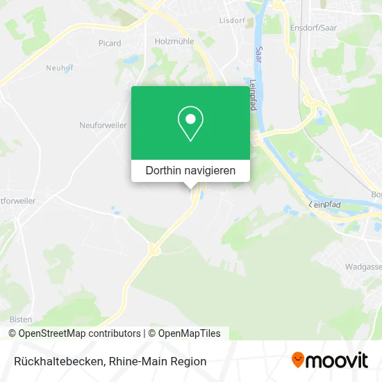 Rückhaltebecken Karte