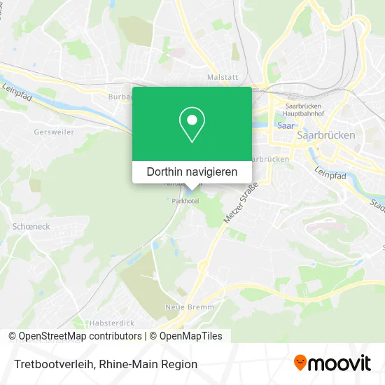 Tretbootverleih Karte