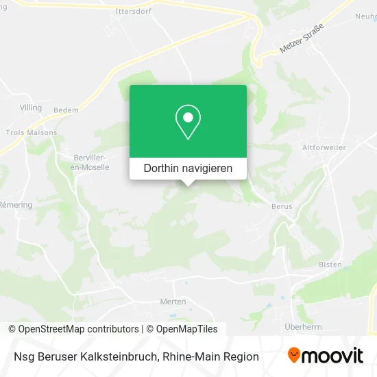 Nsg Beruser Kalksteinbruch Karte
