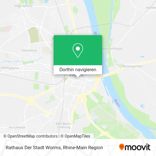 Rathaus Der Stadt Worms Karte