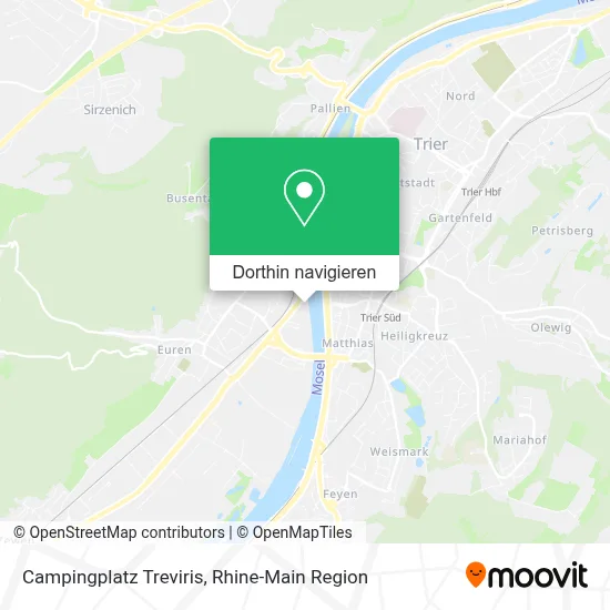 Campingplatz Treviris Karte