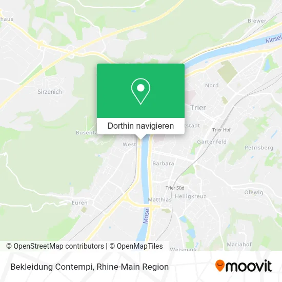 Bekleidung Contempi Karte