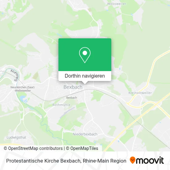 Protestantische Kirche Bexbach Karte