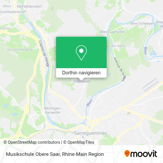 Musikschule Obere Saar Karte