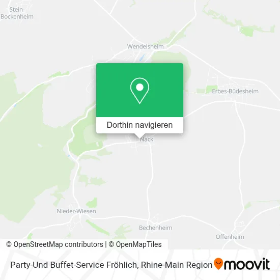 Party-Und Buffet-Service Fröhlich Karte