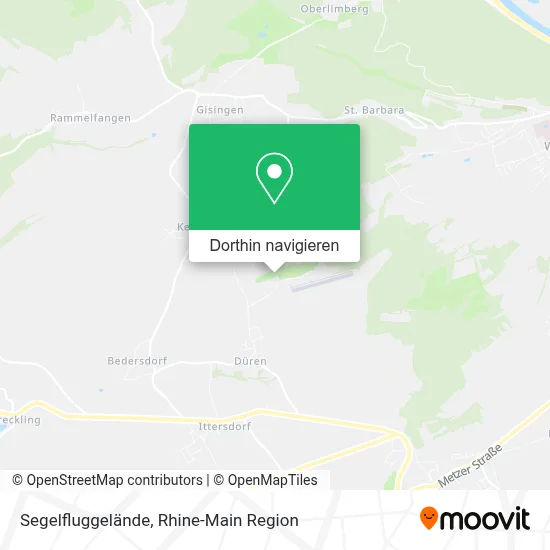 Segelfluggelände Karte