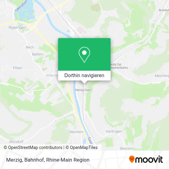 Merzig, Bahnhof Karte