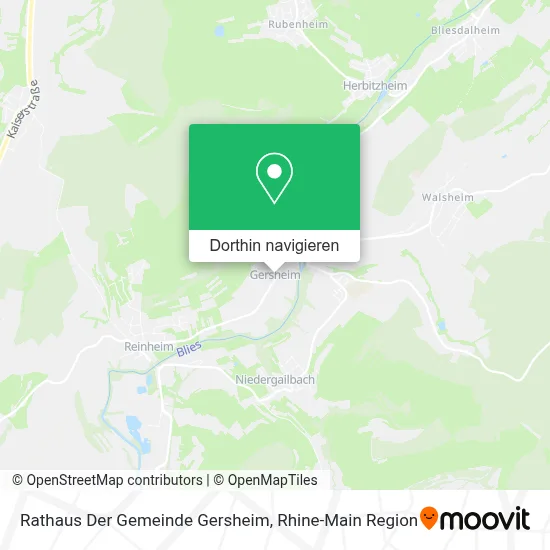 Rathaus Der Gemeinde Gersheim Karte