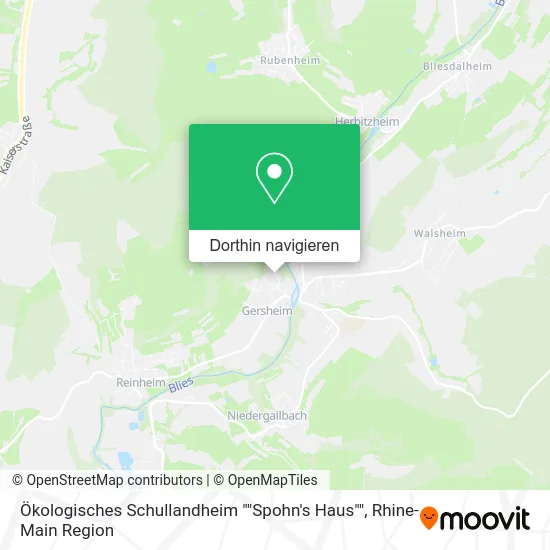 Ökologisches Schullandheim ""Spohn's Haus"" Karte