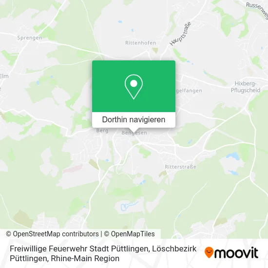 Freiwillige Feuerwehr Stadt Püttlingen, Löschbezirk Püttlingen Karte