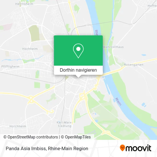 Panda Asia Imbiss Karte