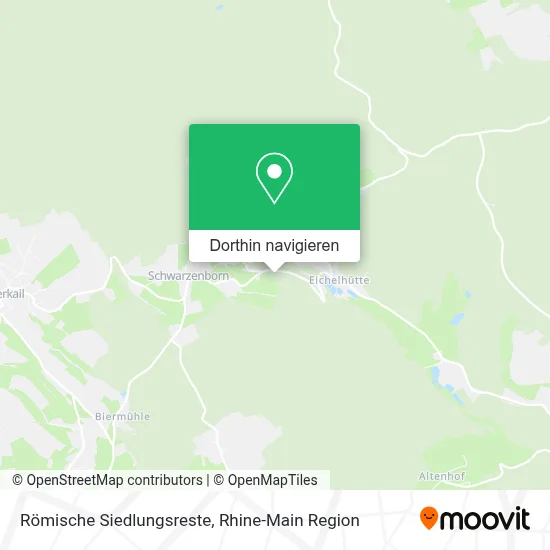 Römische Siedlungsreste Karte