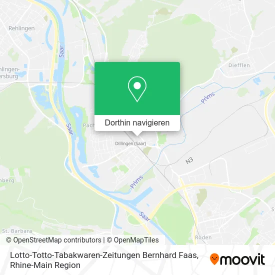 Lotto-Totto-Tabakwaren-Zeitungen Bernhard Faas Karte