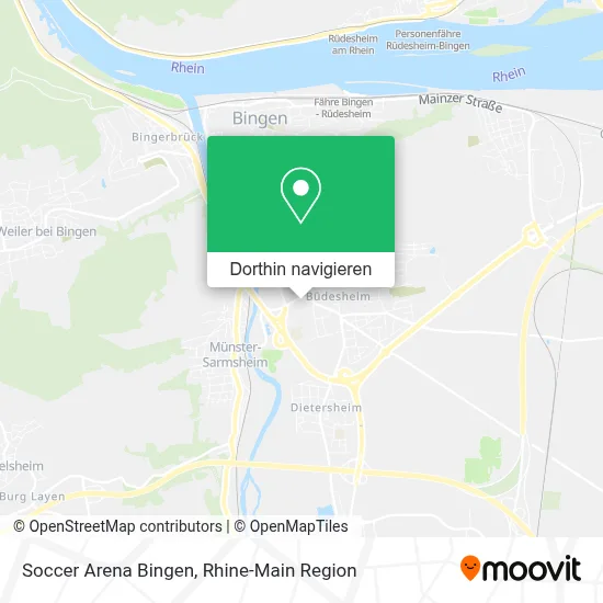 Soccer Arena Bingen Karte