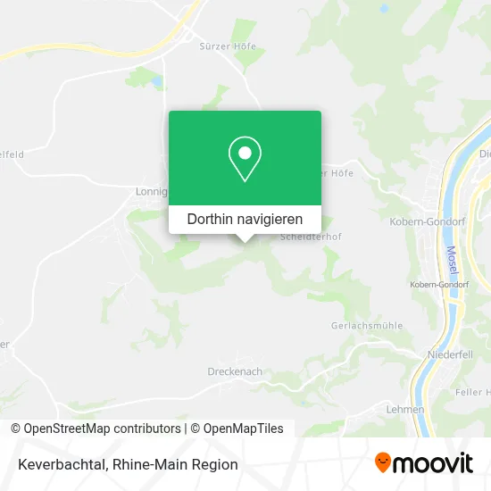 Keverbachtal Karte