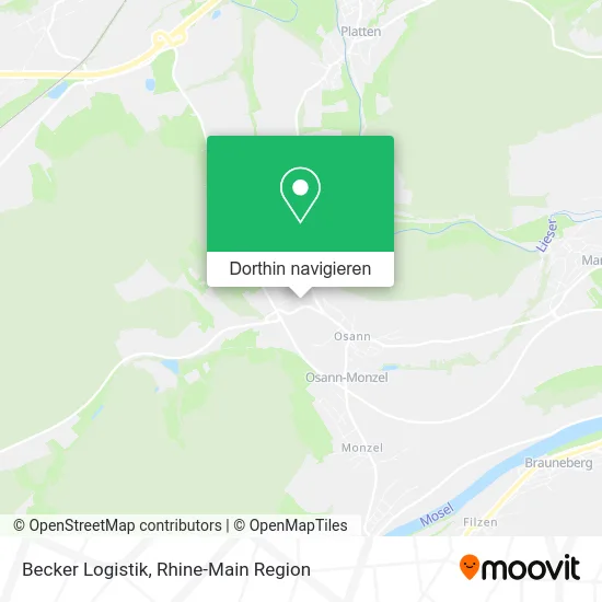 Becker Logistik Karte