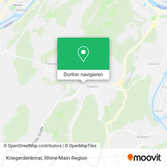 Kriegerdenkmal Karte