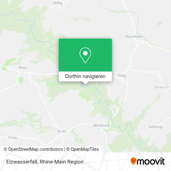 Elzwasserfall Karte