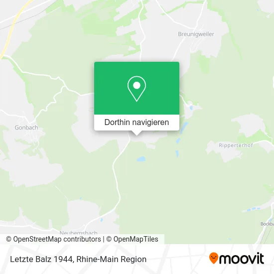 Letzte Balz 1944 Karte