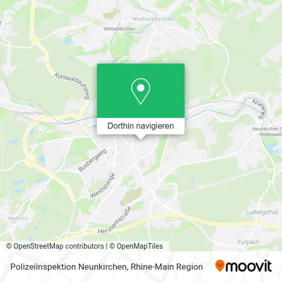 Polizeiinspektion Neunkirchen Karte