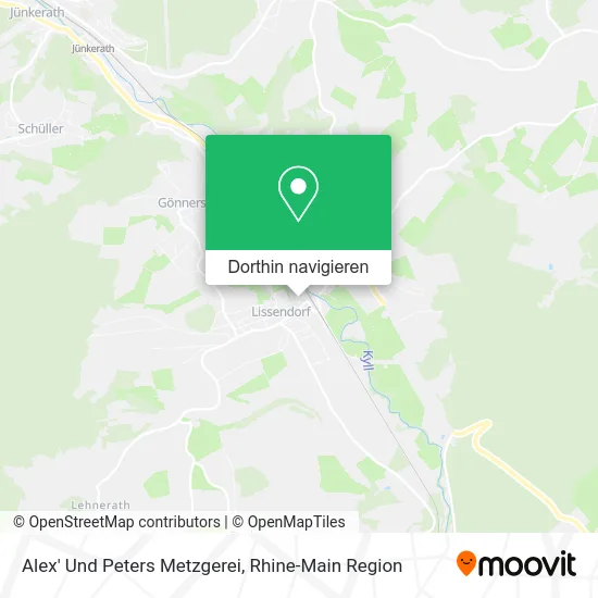 Alex' Und Peters Metzgerei Karte