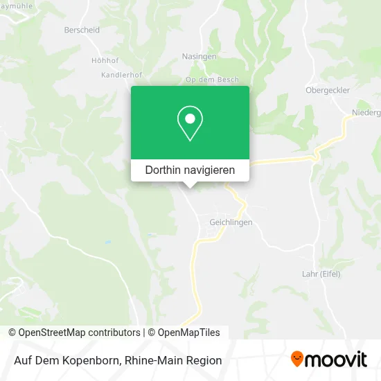 Auf Dem Kopenborn Karte